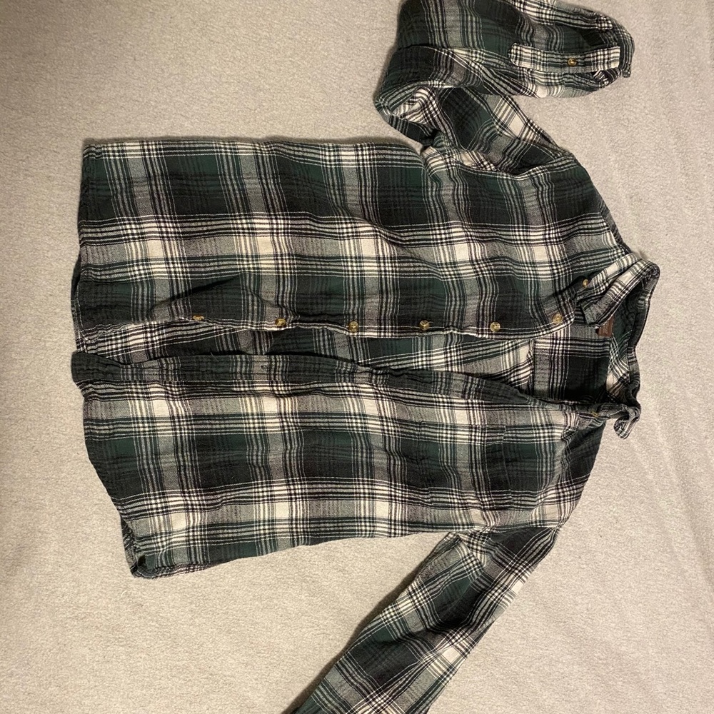 Green and black flannel !!